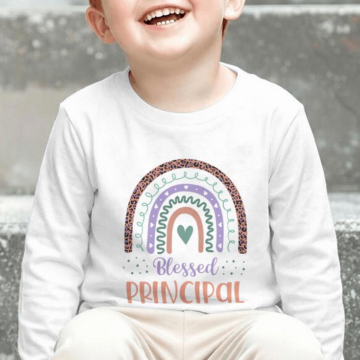 Blessed Principal Back To School Boho Rainbow Premium Tri-Blend Graphic Toddler Long Sleeve Tee Blessed Principal Back To School Boho Rainbow Premium Tri-Blend Graphic Toddler Long Sleeve Tee