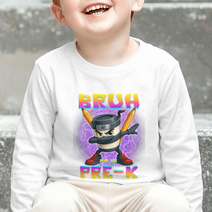 Bruh I'm In Pre-K Back To School Italian Brainrot Premium Tri-Blend Graphic Toddler Long Sleeve Tee Bruh I'm In Pre-K Back To School Italian Brainrot Premium Tri-Blend Graphic Toddler Long Sleeve Tee