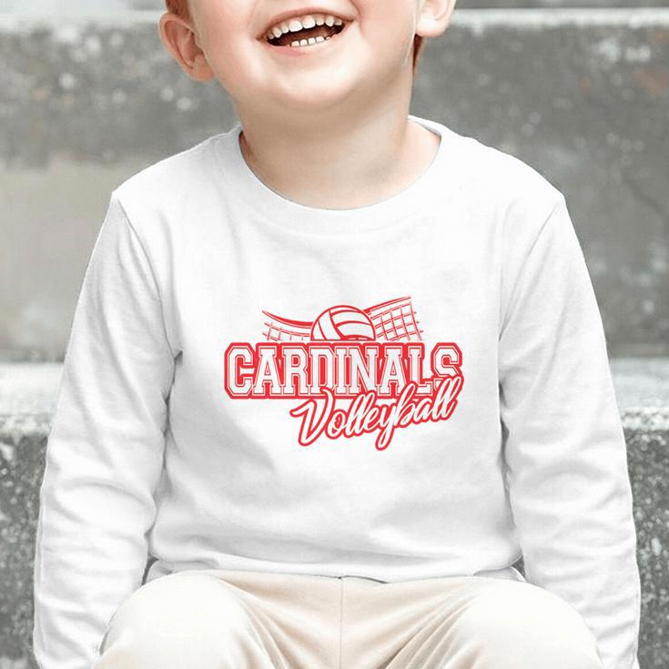 Cardinals Volleyball Back To School Spirit R Graphic Toddler Long Sleeve Tee Cardinals Volleyball Back To School Spirit R Graphic Toddler Long Sleeve Tee
