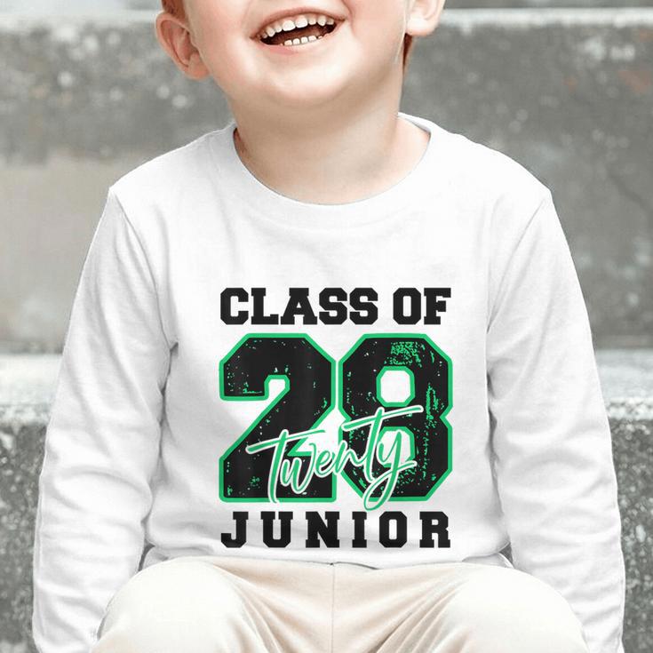 Class Of 2028 Junior High School Back To School 11th Grade Graphic Toddler Long Sleeve Tee Class Of 2028 Junior High School Back To School 11th Grade Graphic Toddler Long Sleeve Tee