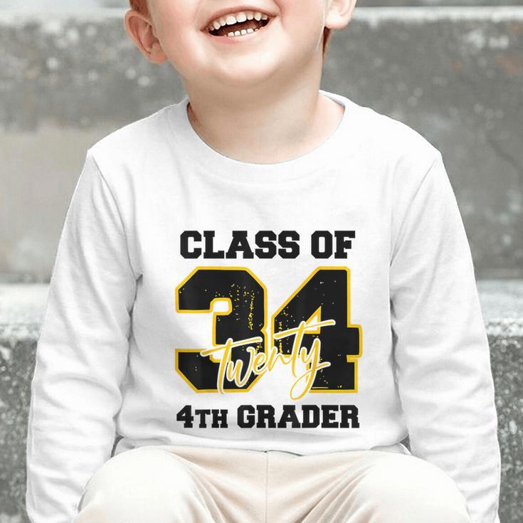 Class Of 2034 4th Grader Elementary School Back To School Graphic Toddler Long Sleeve Tee Class Of 2034 4th Grader Elementary School Back To School Graphic Toddler Long Sleeve Tee