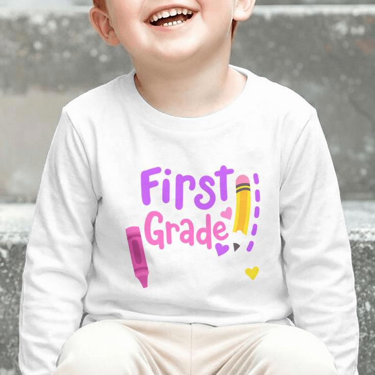 First Grade Diva Welcome Back To School 1st Grade Kids Performance Graphic Toddler Long Sleeve Tee First Grade Diva Welcome Back To School 1st Grade Kids Performance Graphic Toddler Long Sleeve Tee