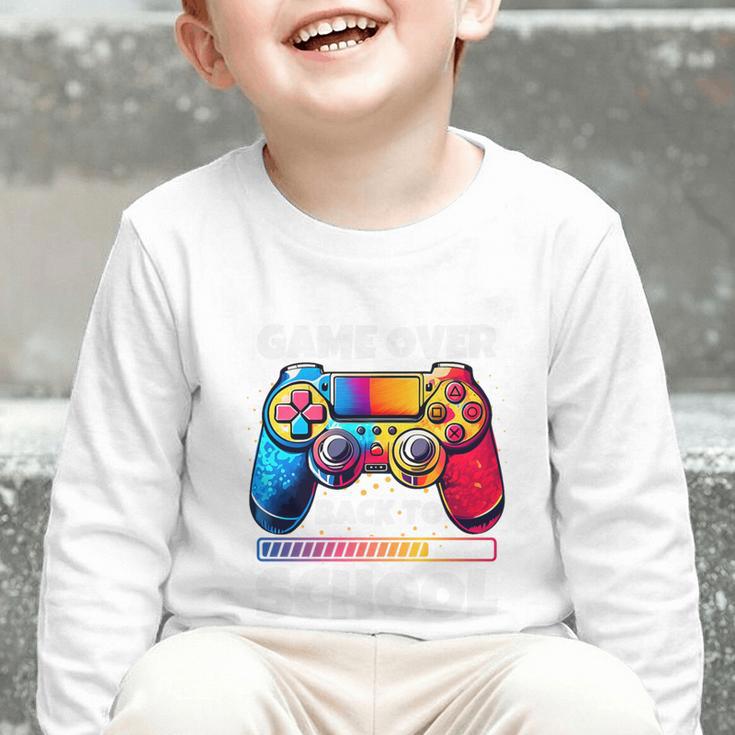 Game Over Back To School Gaming Controller Kids Gamer Premium Tri-Blend Graphic Toddler Long Sleeve Tee Game Over Back To School Gaming Controller Kids Gamer Premium Tri-Blend Graphic Toddler Long Sleeve Tee