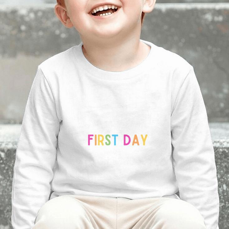 My Last First Day Of High School Back To School Premium Tri-Blend Graphic Toddler Long Sleeve Tee