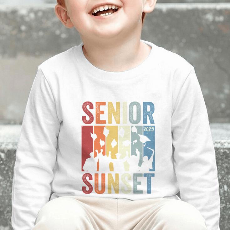 Last First Day Senior Sunset Class Of 2025 Back To School Performance Graphic Toddler Long Sleeve Tee Last First Day Senior Sunset Class Of 2025 Back To School Performance Graphic Toddler Long Sleeve Tee