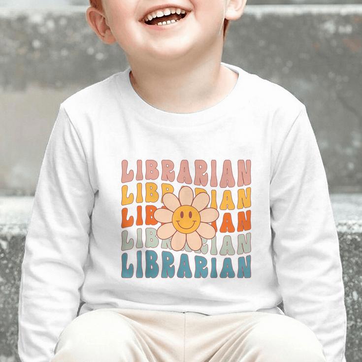 Librarian Retro Find Me At The Library Back To School Graphic Toddler Long Sleeve Tee Librarian Retro Find Me At The Library Back To School Graphic Toddler Long Sleeve Tee