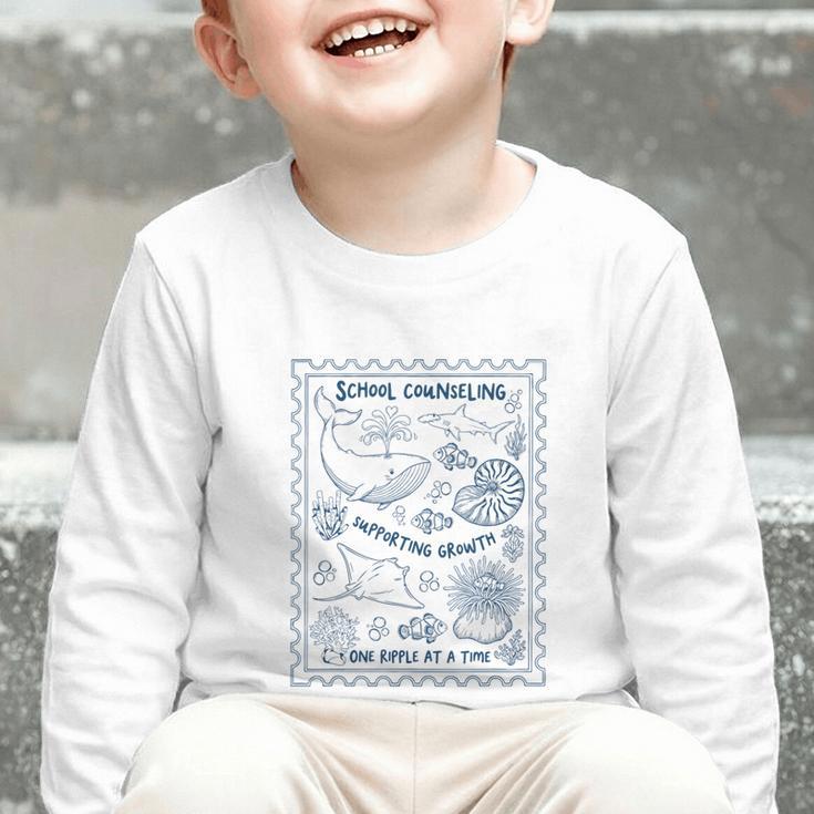School Counselor Ocean Guidance Counselor Back To School Graphic Toddler Long Sleeve Tee
