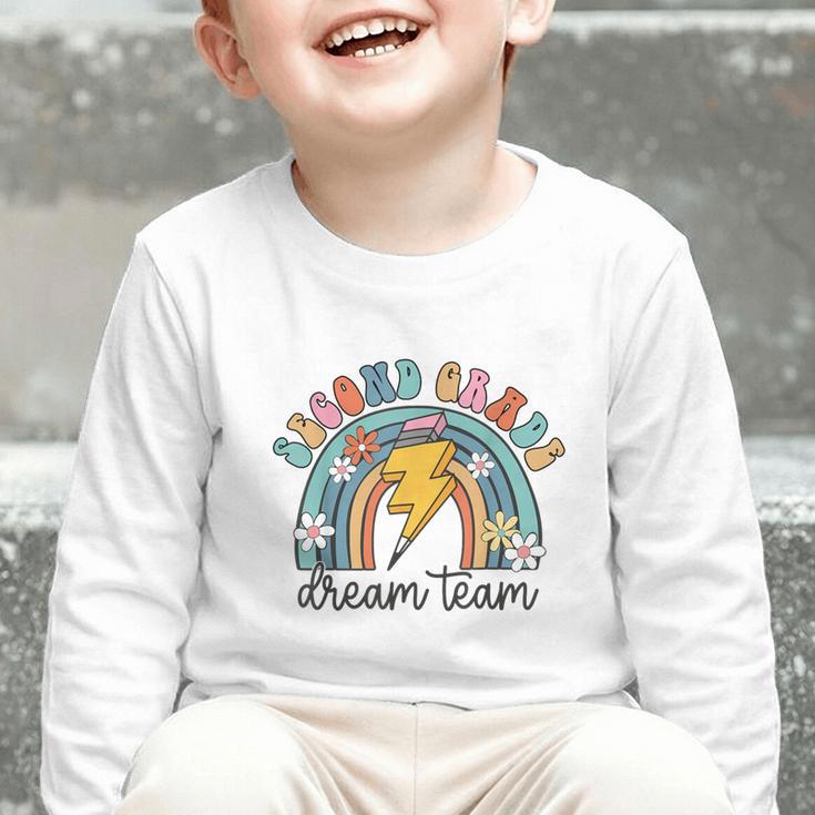 Second Grade Dream Team 1st Day Of 2nd Grade Back To School Graphic Toddler Long Sleeve Tee Second Grade Dream Team 1st Day Of 2nd Grade Back To School Graphic Toddler Long Sleeve Tee