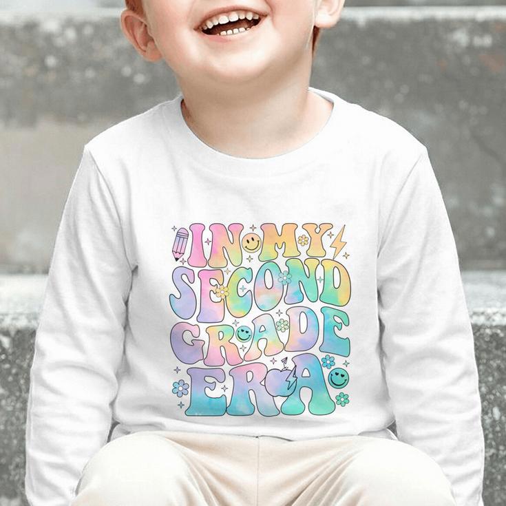 In My Second Grade Era Girl Tie Dye 2nd Grade Back To School Performance Graphic Toddler Long Sleeve Tee