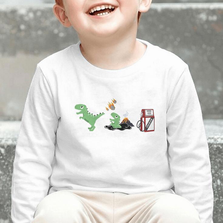 Solid Liquid Gas Dinosaur Back To School Premium Tri-Blend Graphic Toddler Long Sleeve Tee Solid Liquid Gas Dinosaur Back To School Premium Tri-Blend Graphic Toddler Long Sleeve Tee