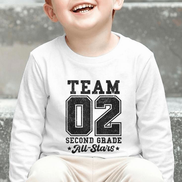Team 2nd Grade All-Stars Back To School Sports Jersey Graphic Toddler Long Sleeve Tee Team 2nd Grade All-Stars Back To School Sports Jersey Graphic Toddler Long Sleeve Tee