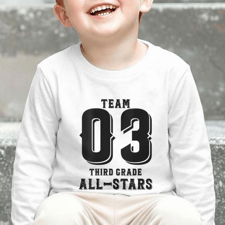 Team 3rd Grade All-Stars Back To School Tee For Stude Graphic Toddler Long Sleeve Tee Team 3rd Grade All-Stars Back To School Tee For Stude Graphic Toddler Long Sleeve Tee