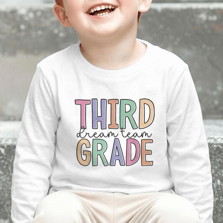 Third Grade Dream Team Back To School 3rd Grade Graphic Toddler Long Sleeve Tee Third Grade Dream Team Back To School 3rd Grade Graphic Toddler Long Sleeve Tee