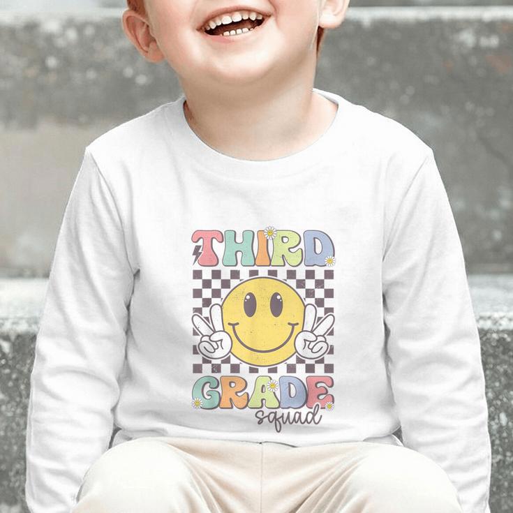 Third Grade Squad Smile Face 3rd Grade Back To School Graphic Toddler Long Sleeve Tee Third Grade Squad Smile Face 3rd Grade Back To School Graphic Toddler Long Sleeve Tee