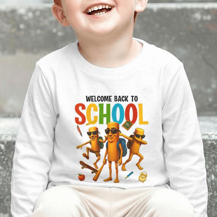 Tung Tung Sahur Back To School Brainrot Meme Boys Girls Kid Graphic Toddler Long Sleeve Tee Tung Tung Sahur Back To School Brainrot Meme Boys Girls Kid Graphic Toddler Long Sleeve Tee