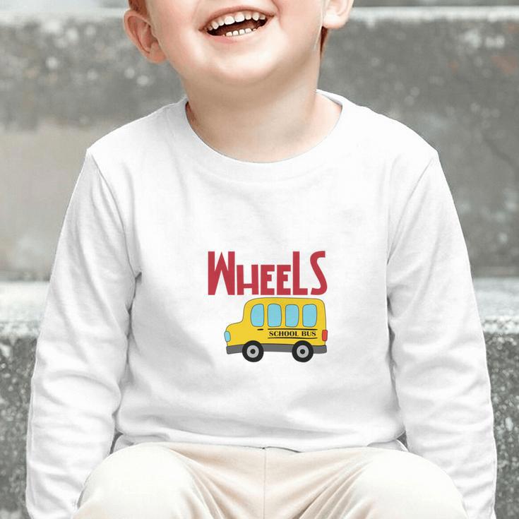Wheels On The Bus Kids Back To School Graphic Toddler Long Sleeve Tee