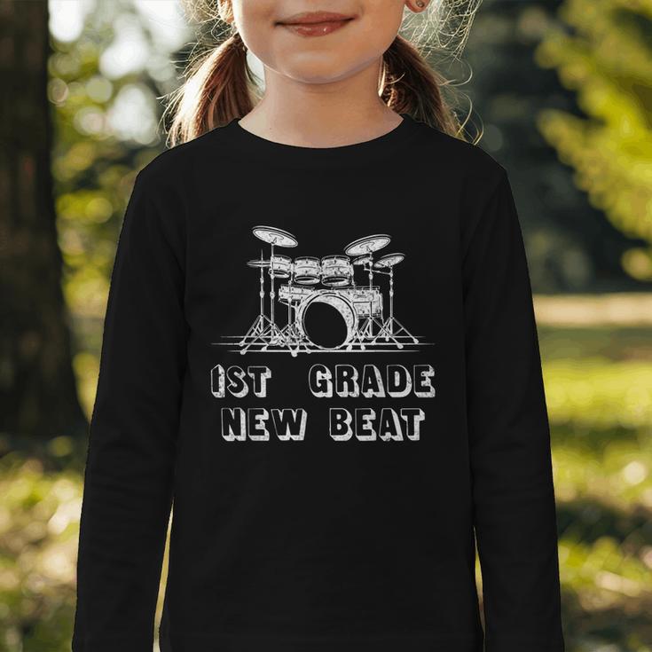 1st Grade New Beat Music And Dumb Lover Back To School Graphic Toddler Long Sleeve Tee 1st Grade New Beat Music And Dumb Lover Back To School Graphic Toddler Long Sleeve Tee