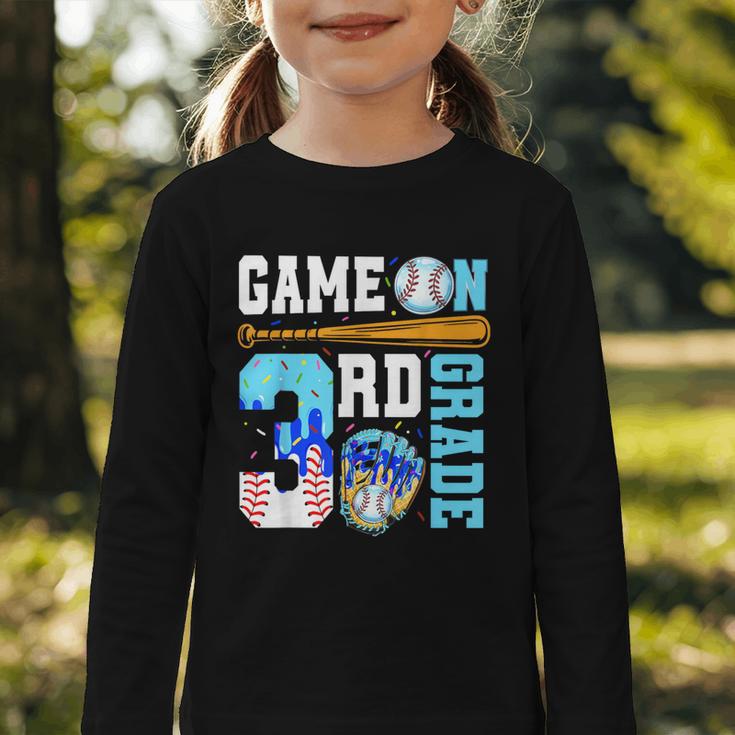 3rd Grade Back To School Baseball Drip Ice Cream Game On Graphic Toddler Long Sleeve Tee 3rd Grade Back To School Baseball Drip Ice Cream Game On Graphic Toddler Long Sleeve Tee
