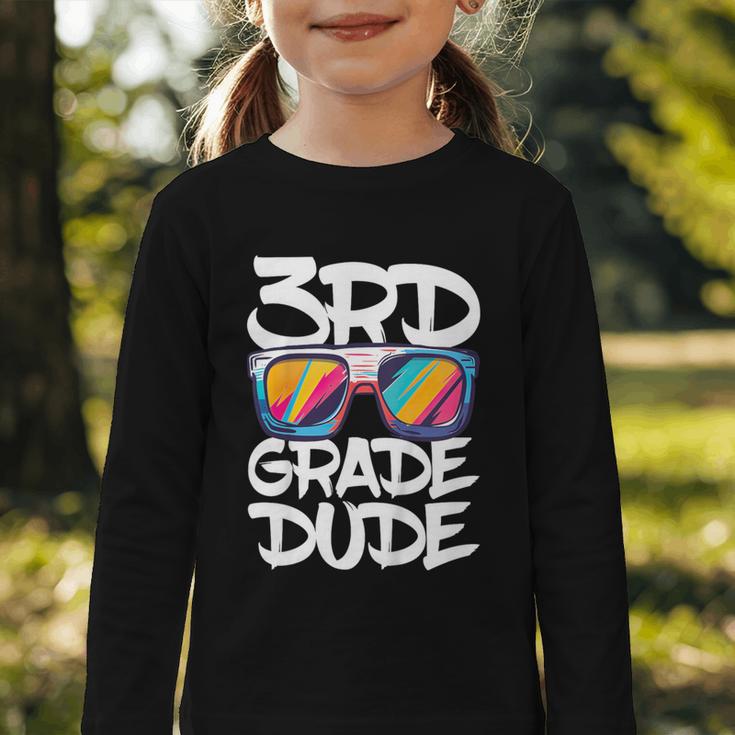 3rd Grade Dude Shirt Back To School Third Grade Boy Girl Graphic Toddler Long Sleeve Tee