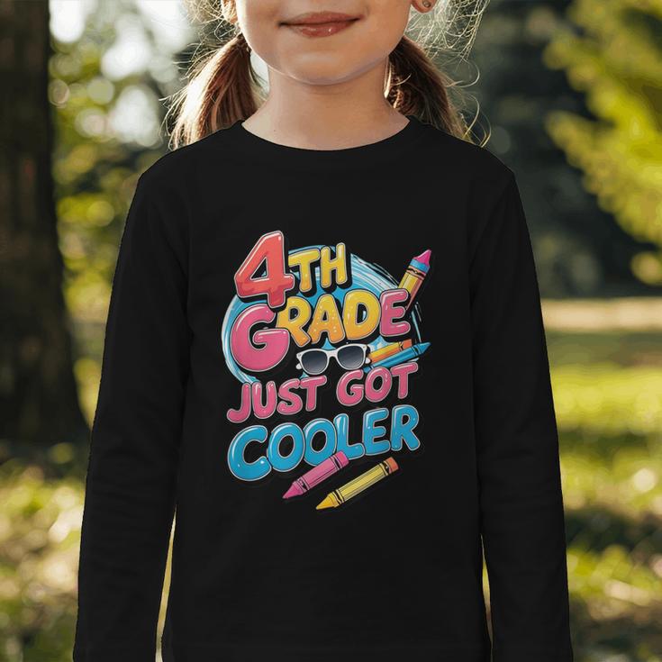 4th Grade Back To School Just Got Cooler Shirt Boys Girls Graphic Toddler Long Sleeve Tee 4th Grade Back To School Just Got Cooler Shirt Boys Girls Graphic Toddler Long Sleeve Tee