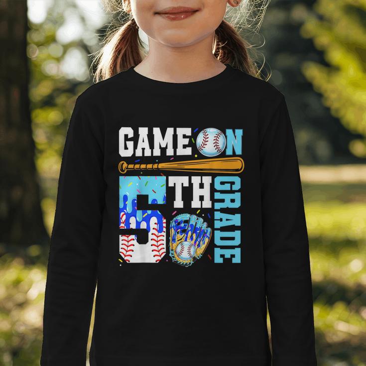 5th Grade Back To School Baseball Drip Ice Cream Game On Graphic Toddler Long Sleeve Tee 5th Grade Back To School Baseball Drip Ice Cream Game On Graphic Toddler Long Sleeve Tee