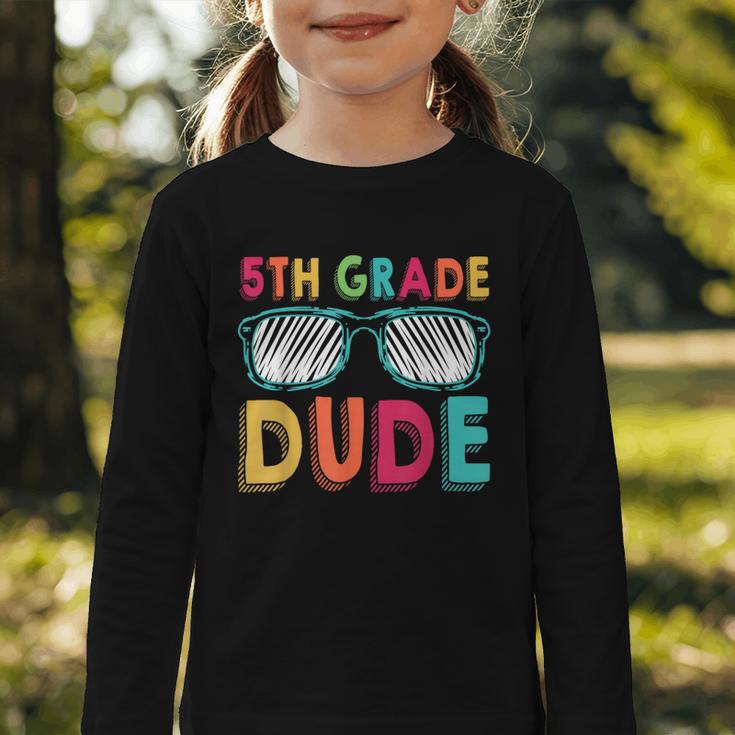 5th Grade Dude Back To School Fifth Grade Student Graphic Toddler Long Sleeve Tee