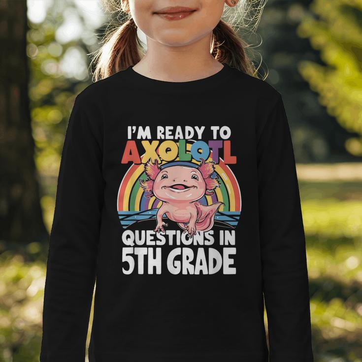 5th Grade Kids Axolotl Questions Back To School Graphic Toddler Long Sleeve Tee 5th Grade Kids Axolotl Questions Back To School Graphic Toddler Long Sleeve Tee