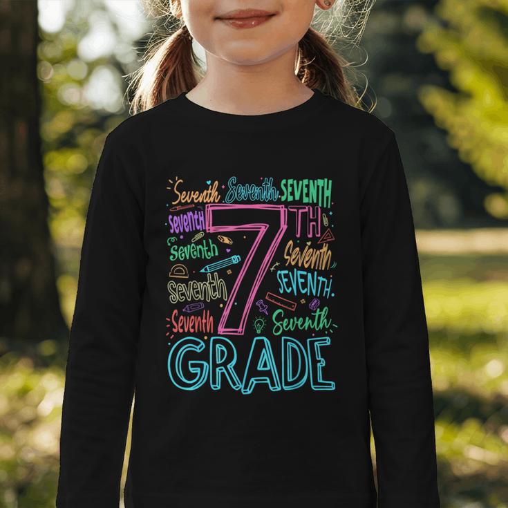 7th Grade Typography Team Seventh Grade Back To School Kids Graphic Toddler Long Sleeve Tee 7th Grade Typography Team Seventh Grade Back To School Kids Graphic Toddler Long Sleeve Tee