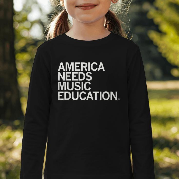 America Needs Music Education Advocacy Back To School Graphic Toddler Long Sleeve Tee America Needs Music Education Advocacy Back To School Graphic Toddler Long Sleeve Tee