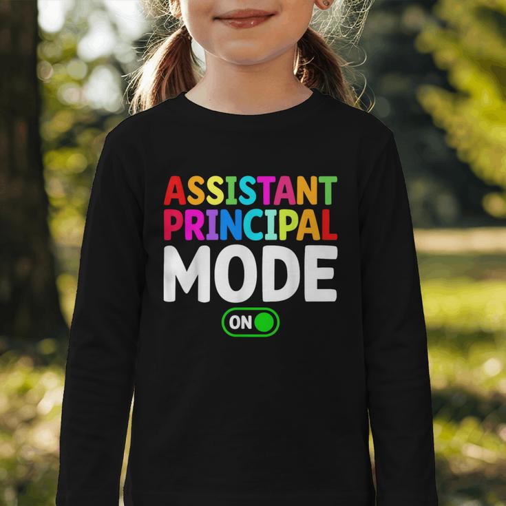 Assistant Principal Mode On Back To School Vice Principals Graphic Toddler Long Sleeve Tee Assistant Principal Mode On Back To School Vice Principals Graphic Toddler Long Sleeve Tee