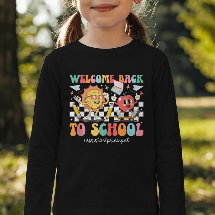 Back To School Assistant Principal First Day Of School Graphic Toddler Long Sleeve Tee