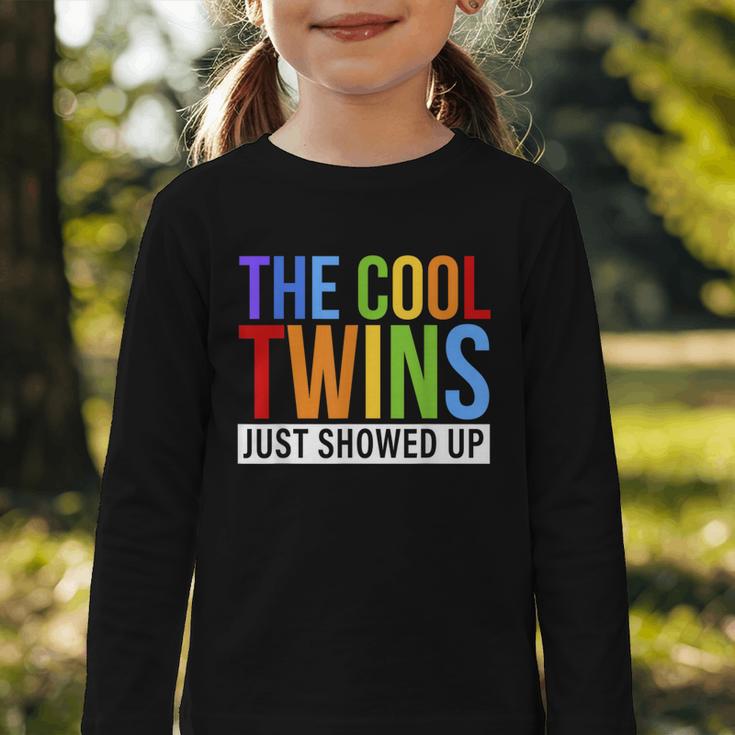 Back To School Cool Twins Just Showed Up Kid Boy Teen Twin Graphic Toddler Long Sleeve Tee Back To School Cool Twins Just Showed Up Kid Boy Teen Twin Graphic Toddler Long Sleeve Tee