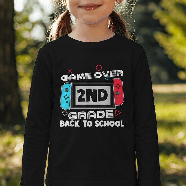 Back To School Game Over 2nd Grade Gamer Kids Boys Graphic Toddler Long Sleeve Tee Back To School Game Over 2nd Grade Gamer Kids Boys Graphic Toddler Long Sleeve Tee