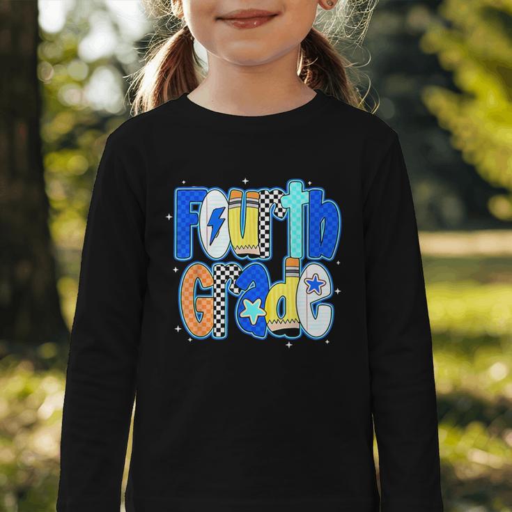 Back To School Hello Fourth Grade Team 4th Grade Boy Girl Graphic Toddler Long Sleeve Tee Back To School Hello Fourth Grade Team 4th Grade Boy Girl Graphic Toddler Long Sleeve Tee