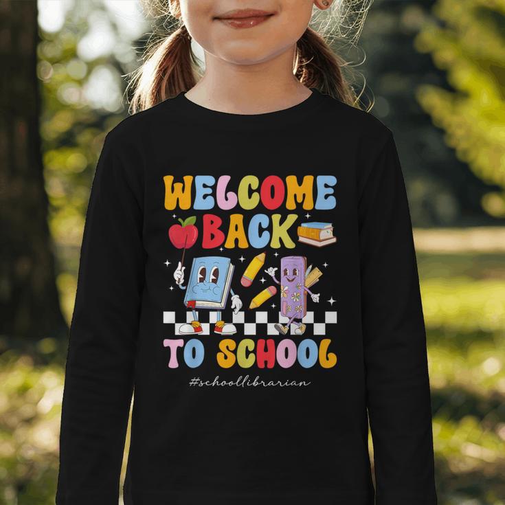 Back To School Librarian First Day Of School Librarian Graphic Toddler Long Sleeve Tee Back To School Librarian First Day Of School Librarian Graphic Toddler Long Sleeve Tee