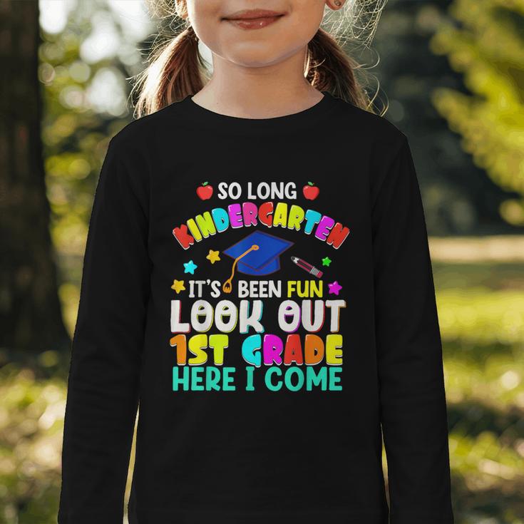 Back To School Look Out 1st Grade Here I Come For Kids Graphic Toddler Long Sleeve Tee