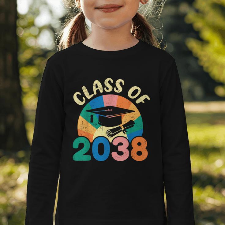 Back To School Pre-K Kindergarten Graduation Class Of 2038 Graphic Toddler Long Sleeve Tee Back To School Pre-K Kindergarten Graduation Class Of 2038 Graphic Toddler Long Sleeve Tee