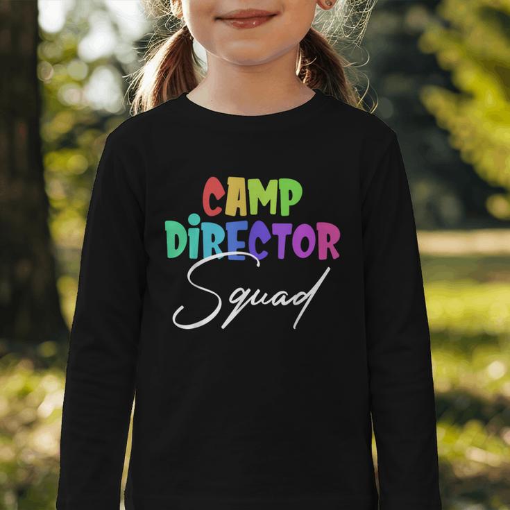Camp Director Squad Counselor Camper Camping Back To School Graphic Toddler Long Sleeve Tee Camp Director Squad Counselor Camper Camping Back To School Graphic Toddler Long Sleeve Tee