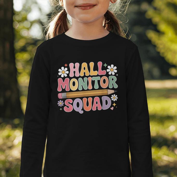 Campus School Hall Monitor Squad Patrol Back To School Graphic Toddler Long Sleeve Tee Campus School Hall Monitor Squad Patrol Back To School Graphic Toddler Long Sleeve Tee