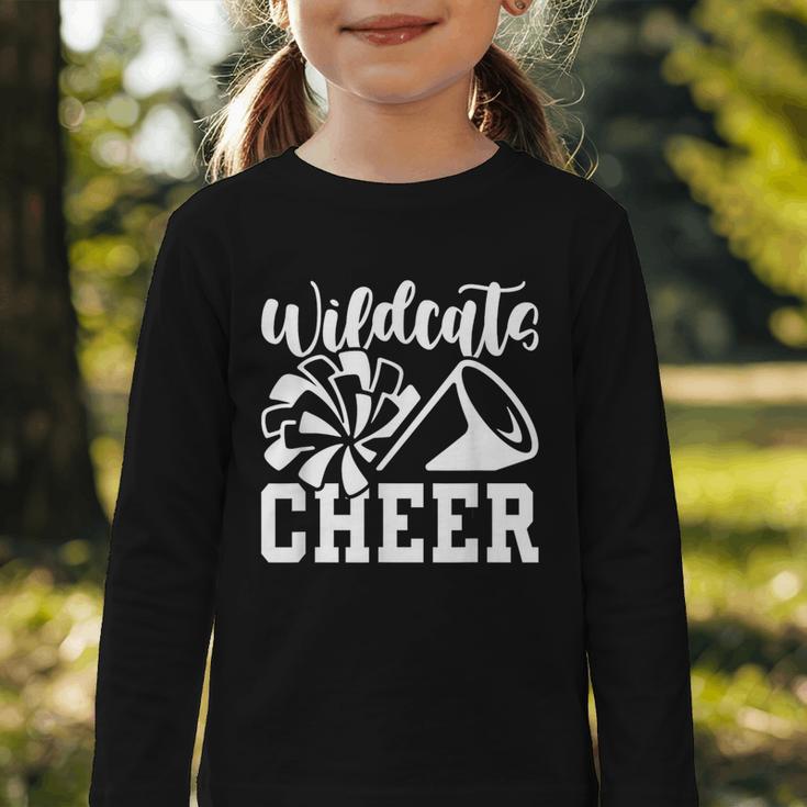 Cheer Wildcats Back To School Spirit Graphic Toddler Long Sleeve Tee Cheer Wildcats Back To School Spirit Graphic Toddler Long Sleeve Tee