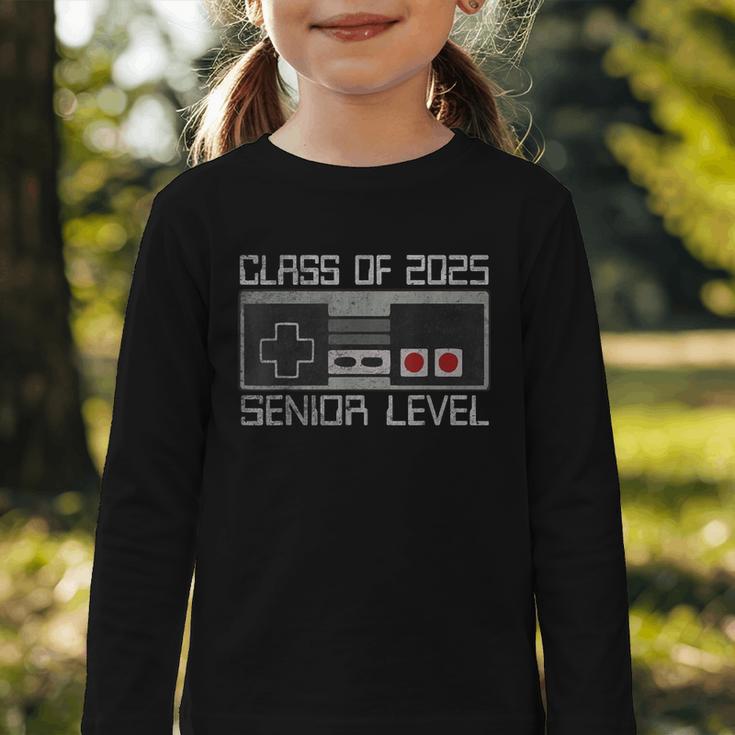 Class Of 2025 Senior Level Back To School Gamer Graduation Graphic Toddler Long Sleeve Tee Class Of 2025 Senior Level Back To School Gamer Graduation Graphic Toddler Long Sleeve Tee