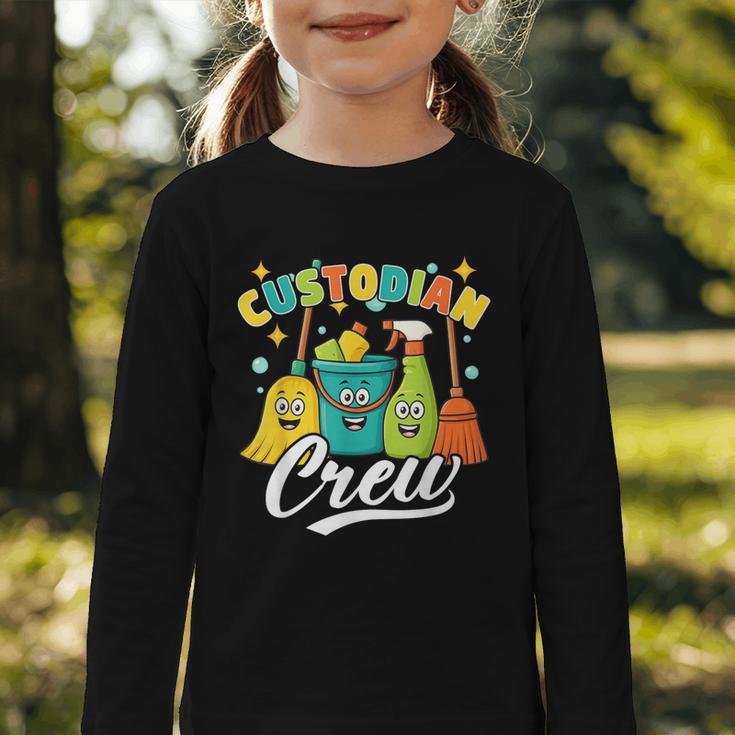 Custodial Crew Back To School Custodial Staff Graphic Toddler Long Sleeve Tee Custodial Crew Back To School Custodial Staff Graphic Toddler Long Sleeve Tee