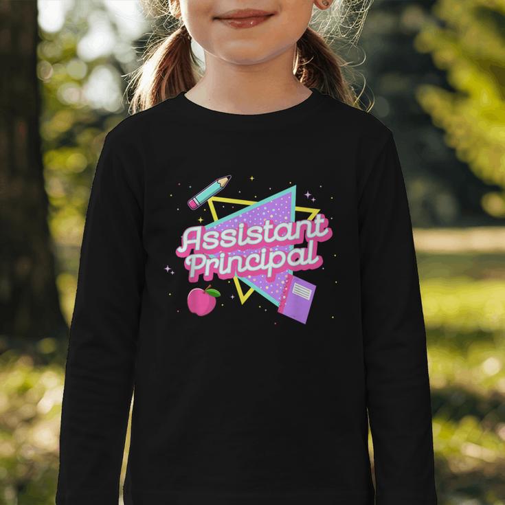 Cute Assistant Principal Shirt 80's 90's Back To School Graphic Toddler Long Sleeve Tee Cute Assistant Principal Shirt 80's 90's Back To School Graphic Toddler Long Sleeve Tee