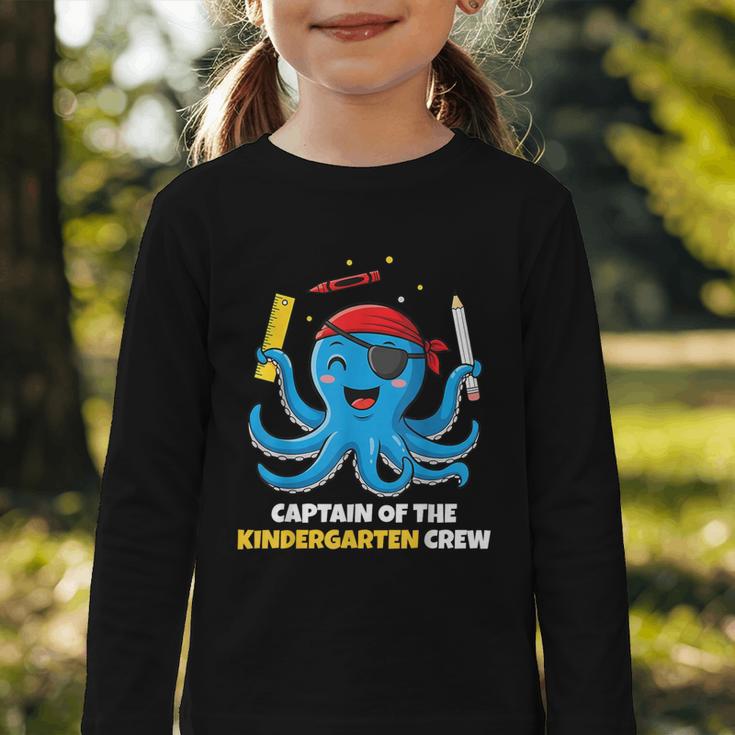 Cute Octopus Pirate Kindergarten Boys Kids Back To School Graphic Toddler Long Sleeve Tee Cute Octopus Pirate Kindergarten Boys Kids Back To School Graphic Toddler Long Sleeve Tee
