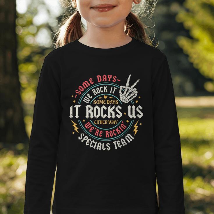 Some Days We Rock It Specials Team PE Back To School Graphic Toddler Long Sleeve Tee Some Days We Rock It Specials Team PE Back To School Graphic Toddler Long Sleeve Tee