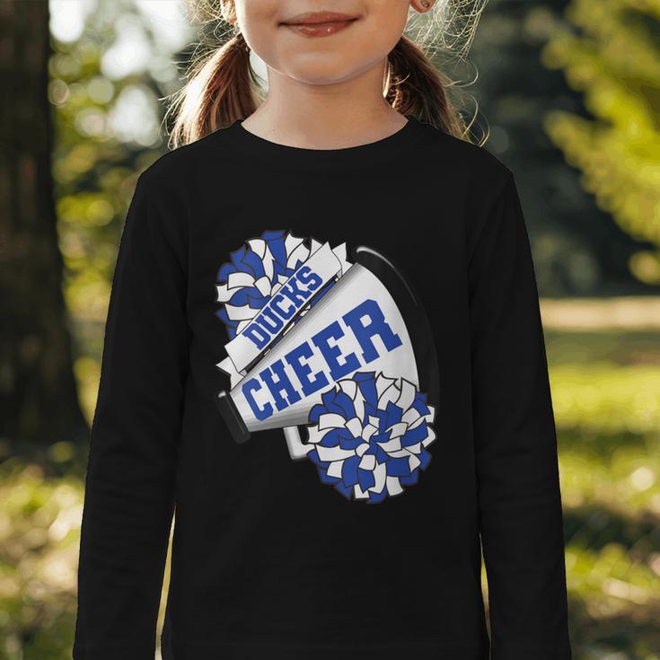Ducks Cheer Back To School Cheerleading Spirit B Graphic Toddler Long Sleeve Tee