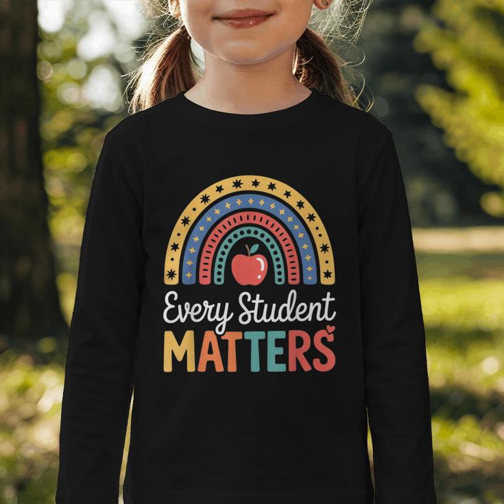 Every Student Matters Paraprofessional Back To School Graphic Toddler Long Sleeve Tee Every Student Matters Paraprofessional Back To School Graphic Toddler Long Sleeve Tee