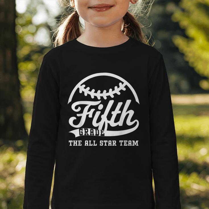 Fifth Grade All Star Team Back To School Graphic Toddler Long Sleeve Tee Fifth Grade All Star Team Back To School Graphic Toddler Long Sleeve Tee