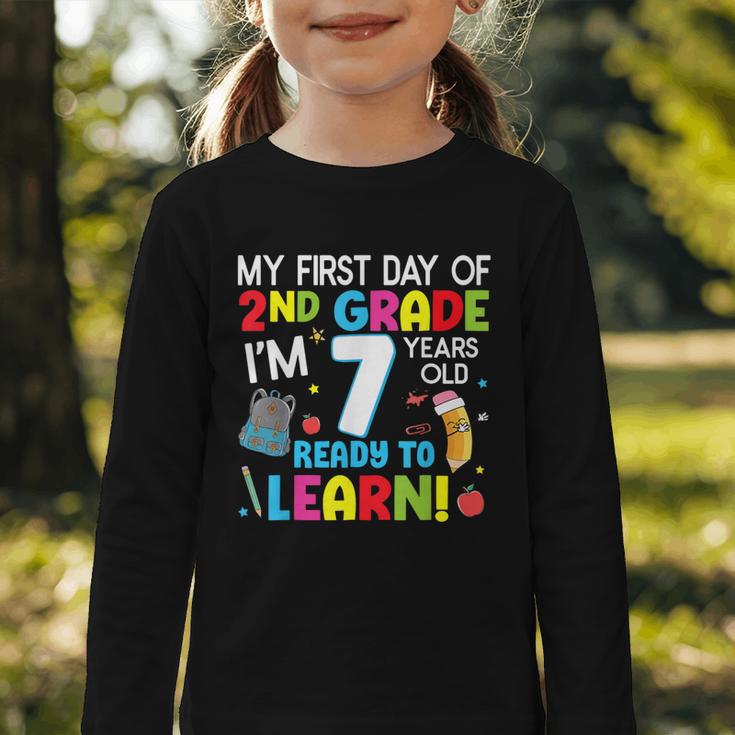 My First Day Of 2nd Grade Back To School 2nd Grade Girls Boy Graphic Toddler Long Sleeve Tee My First Day Of 2nd Grade Back To School 2nd Grade Girls Boy Graphic Toddler Long Sleeve Tee
