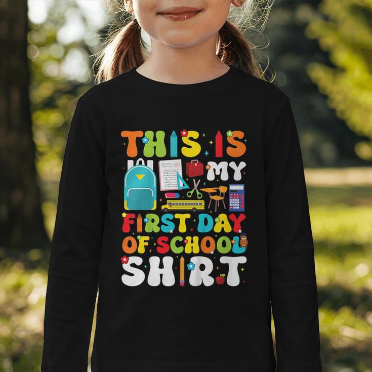 First Day Of School Shirt Boys Girls Back To School Graphic Toddler Long Sleeve Tee First Day Of School Shirt Boys Girls Back To School Graphic Toddler Long Sleeve Tee